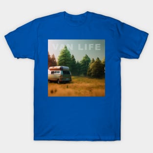 Van Life Camper RV Outdoors in Nature T-Shirt